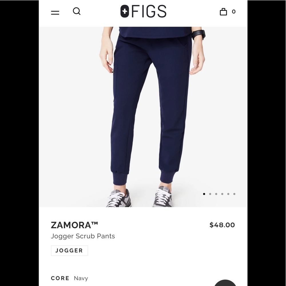 Figs Zamora jogger scrub pant- Small Navy blue
